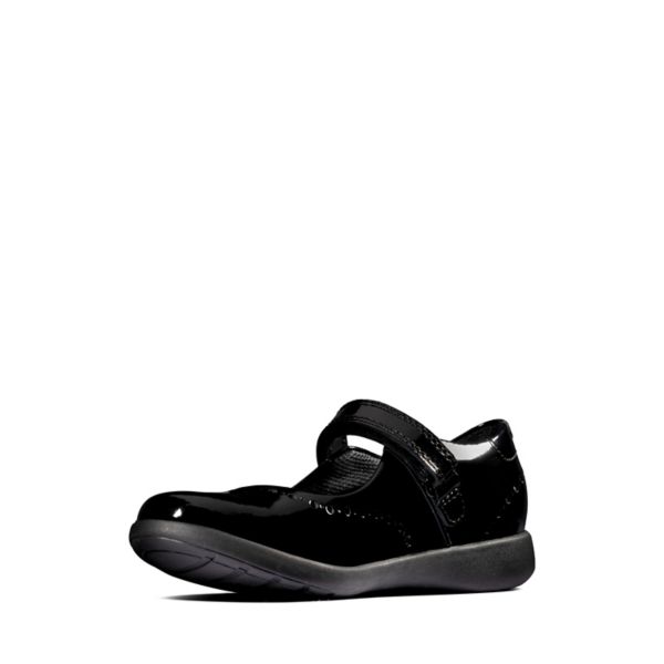 Clarks Girls Etch Craft Toddler School Shoes Black | CA-6209541